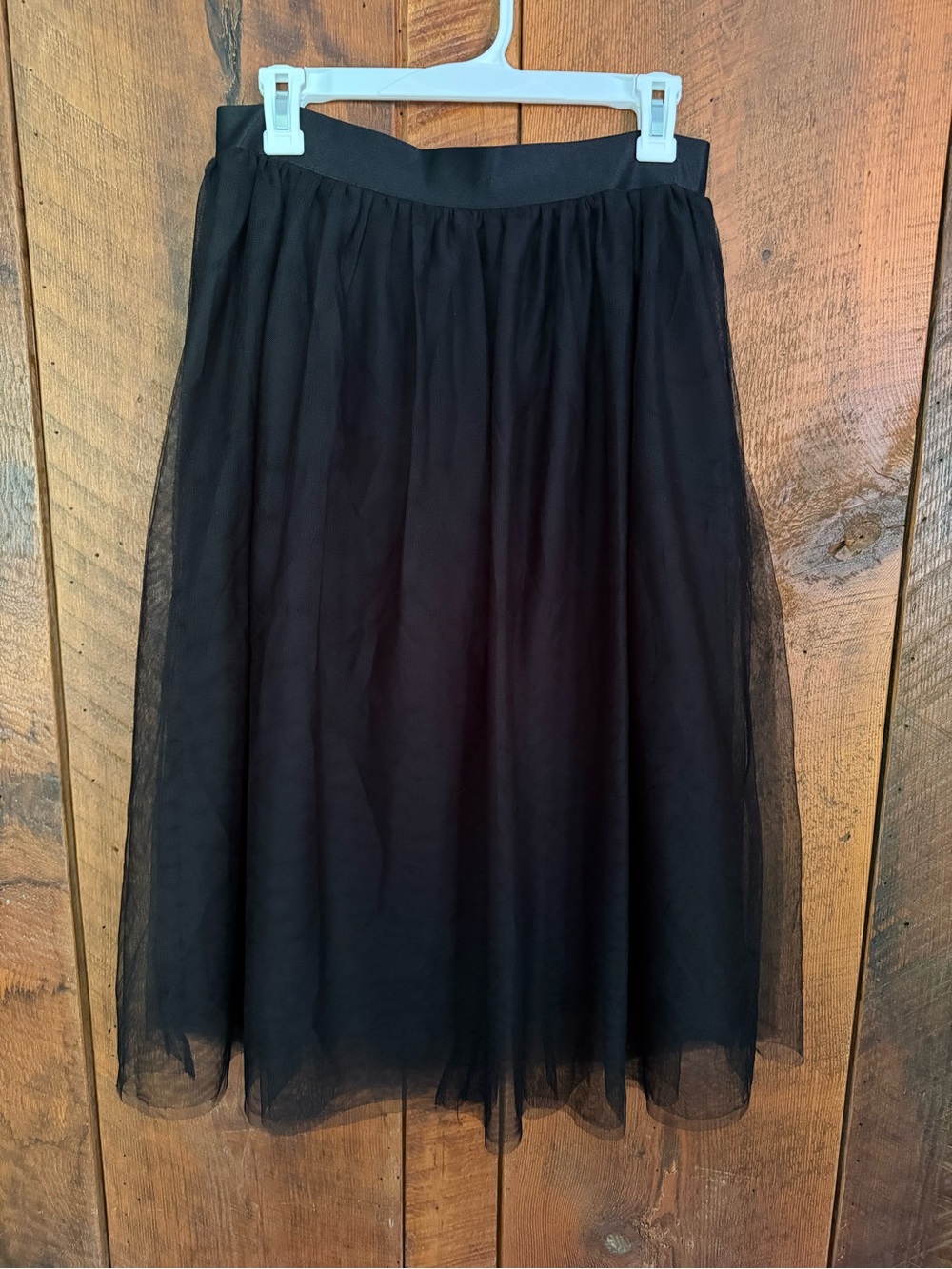 Cynthia Rowley Black Tulle Layered Midi Skirt Whimsigoth Party Ballerina Sz 6